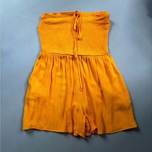 Orange Wild Fable Strapless Romper